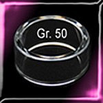 plastový kroužek vel. 50 - čirý